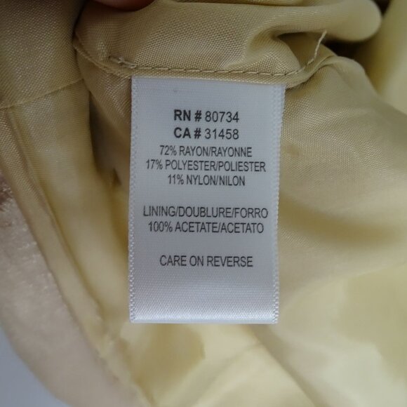 To The Max Gold Double Breasted Midi Dress Women Size S Pockets Collared - Picture 7 of 14